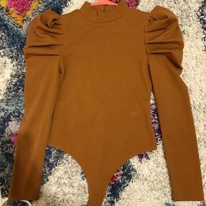 Lush mustard body suit